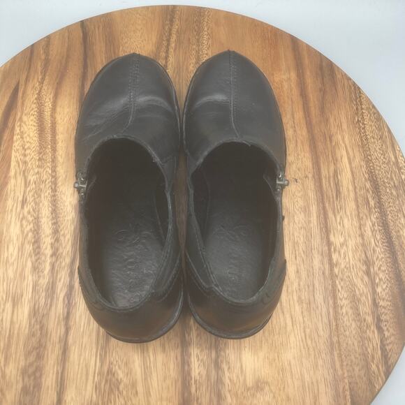 Born Booties Womens Size 7 M Ankle Black Leather Side Zip Shootie Boots Casual - Picture 5 of 9